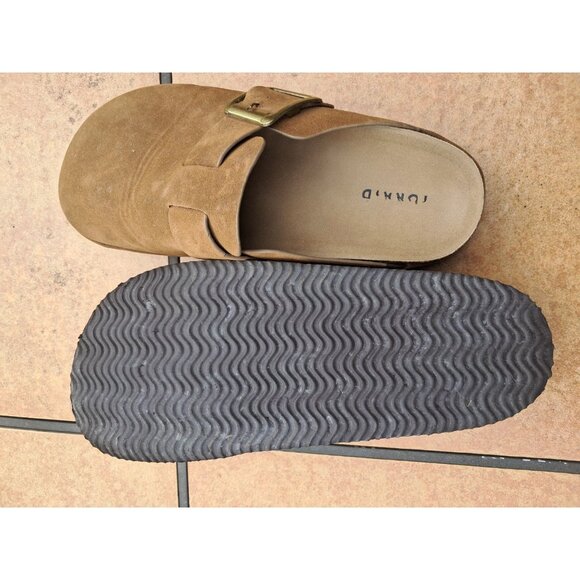 Torrid Shoes Womens size 10 W Buckle Strap Platform Mules. Camel Color - Picture 3 of 3